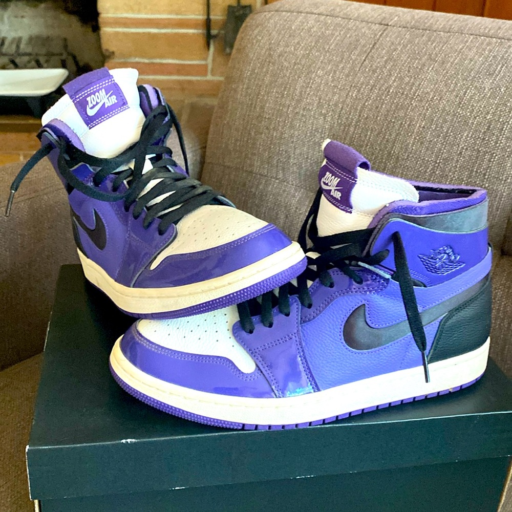 Jordan 1 zoom comfort court purple